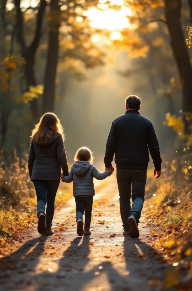 Familie Waldspaziergang